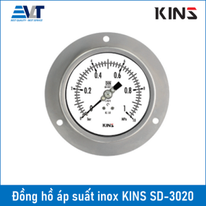 Đồng hồ đo áp suất, inox KINS