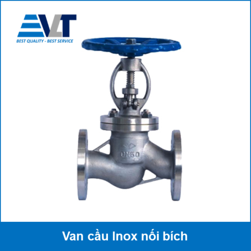 Van cầu Inox nối bích